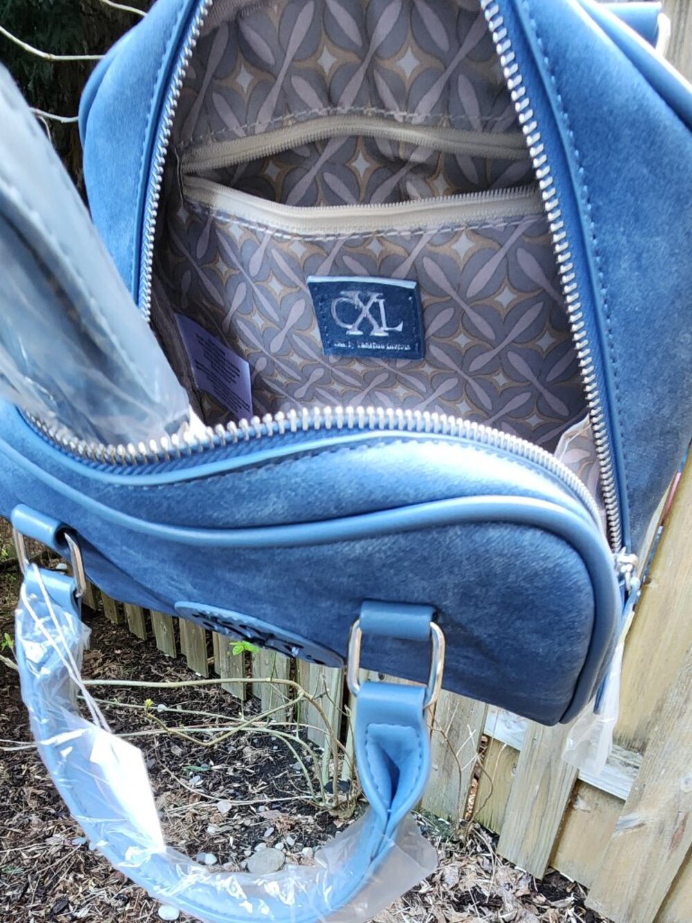 *NWT* Women's CXL Christian Lacroix Denim Color handbag satchel - Picture 8 of 16